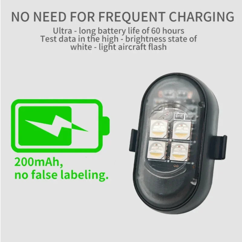 Motorcycle LED Lights - RGB Strobe Wireless Car Warning