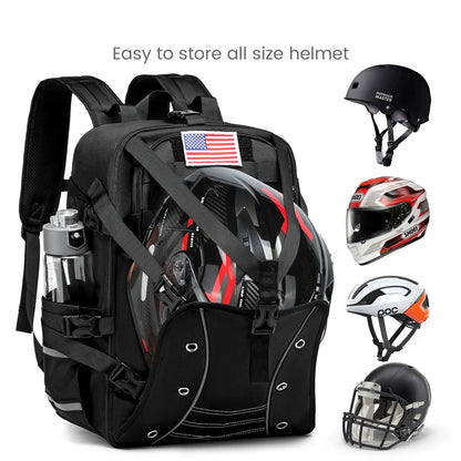 Alr™ Rugged Motorcycle Helmet Backpack