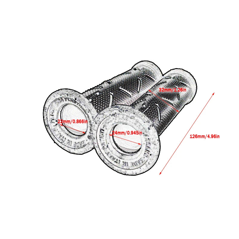 22MM Universal Motorcycle Handlebar Motorbike Grips Rubber Modification Accessories Moto Handles For Honda Suzuki
