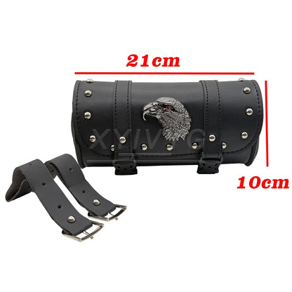 Leather Motorcycle Bag - Universal Side Saddlebag PU Storage