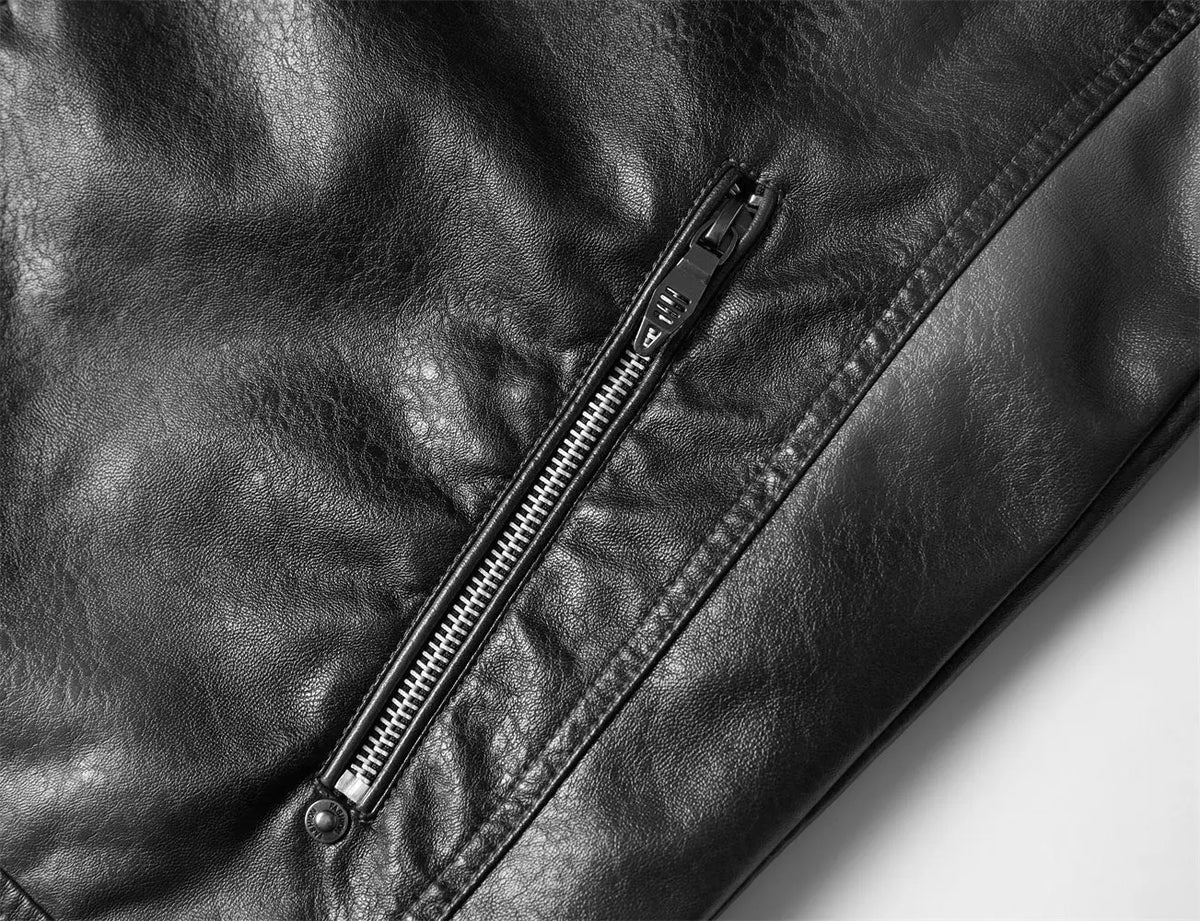 Alr™ PU Leather Plush Motorcycle Jacket