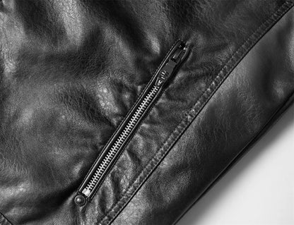 Alr™ PU Leather Plush Motorcycle Jacket