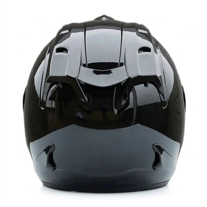 Motorcycle Helmet - Ram-4 Bright Black Half Helmet Open Face Summer Se