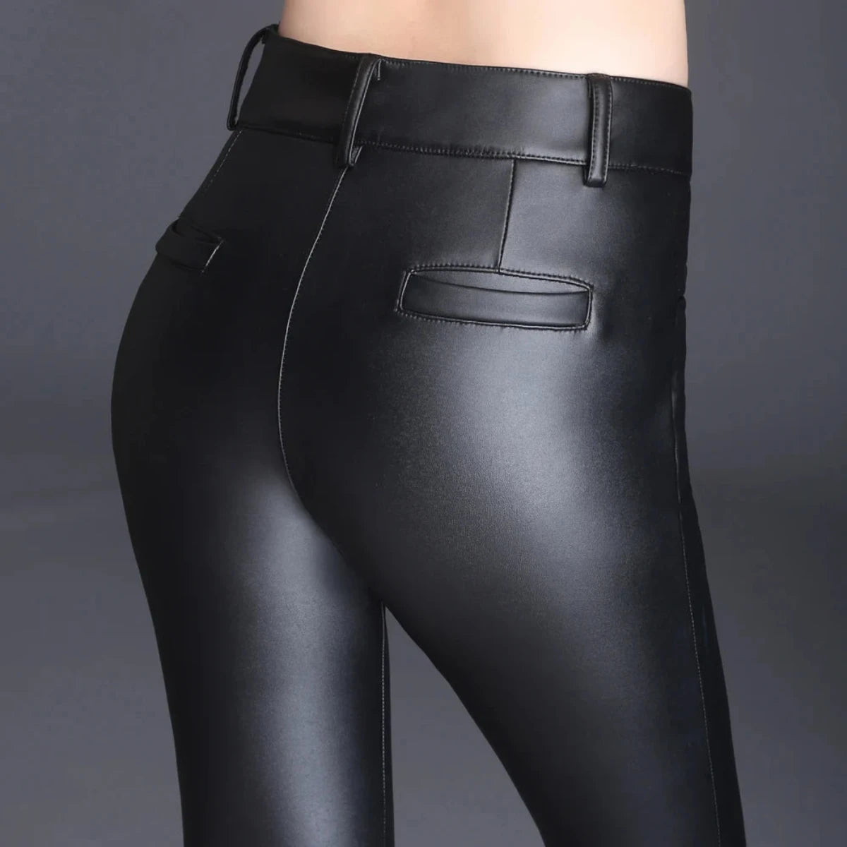 Alr™ Women's High-Waisted Biker PU Leather Pants