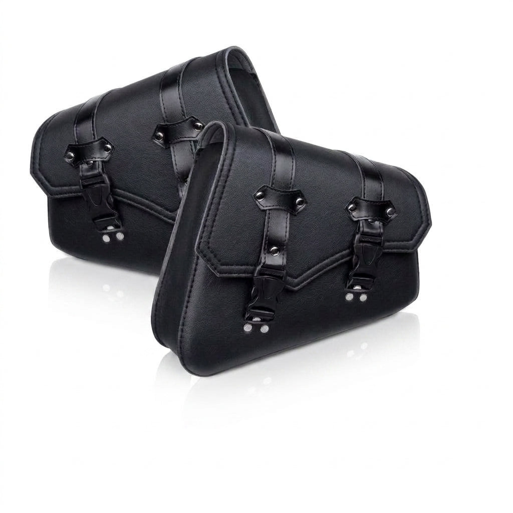Leather Motorcycle Bag - Motorcycle Bag Saddlebags PU Leather Front Fo