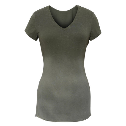 Ladies Shredded Back SS Shirt