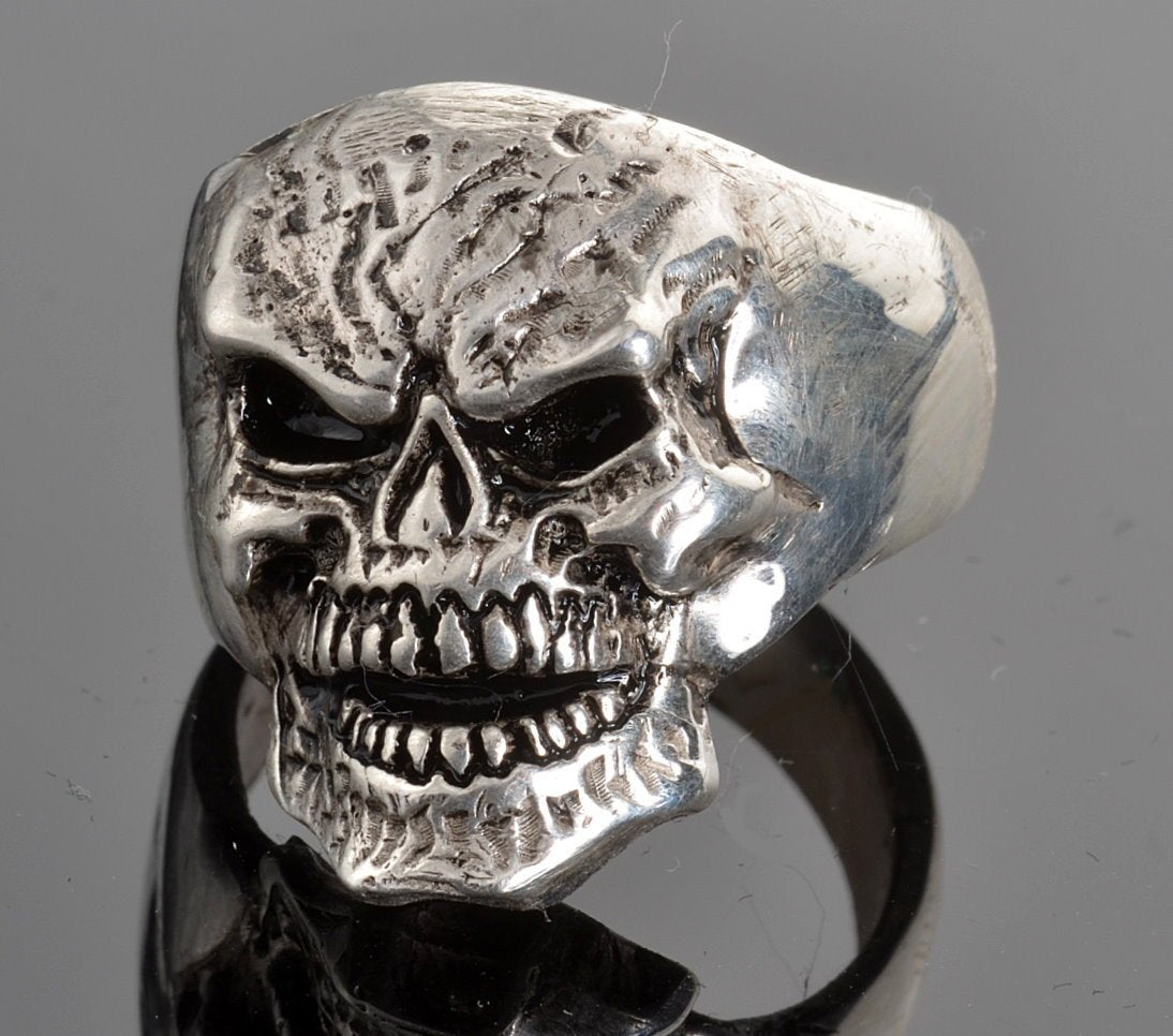 Stainless Steel Men's Mister Skull Ring