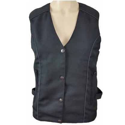Ladies Textile Vest with Reflective and Embroidered Wings