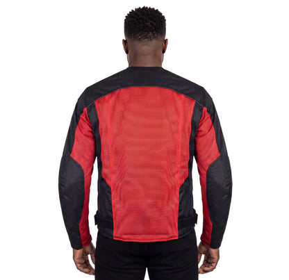 Vance Men's 3-Season Mesh/Textile CE Armor Motorcycle Jacket