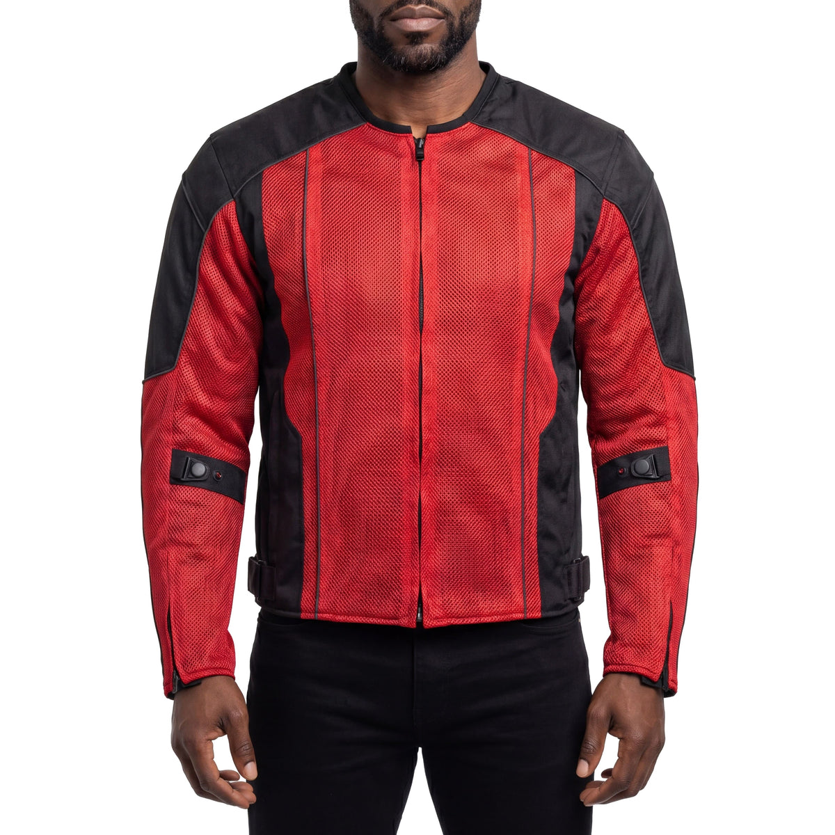 Vance Men's 3-Season Mesh/Textile CE Armor Motorcycle Jacket