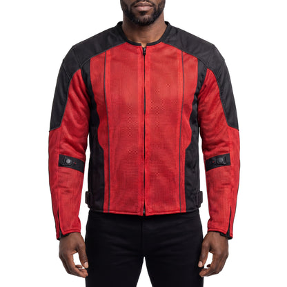 Vance Men's 3-Season Mesh/Textile CE Armor Motorcycle Jacket