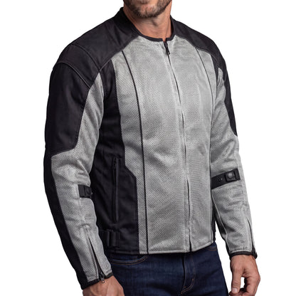 Vance Men's 3-Season Mesh/Textile CE Armor Motorcycle Jacket
