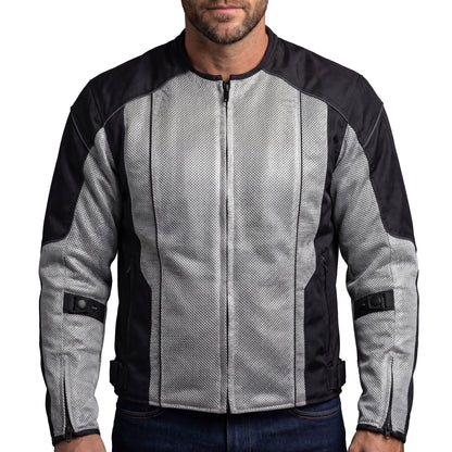 Vance Men's 3-Season Mesh/Textile CE Armor Motorcycle Jacket
