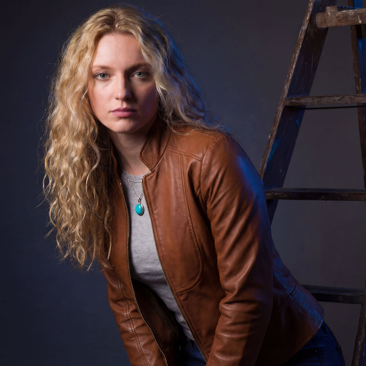 Vance Leathers 'Maya' Ladies Premium Soft Lightweight Brown Fitted Motorcycle Leather Jacket