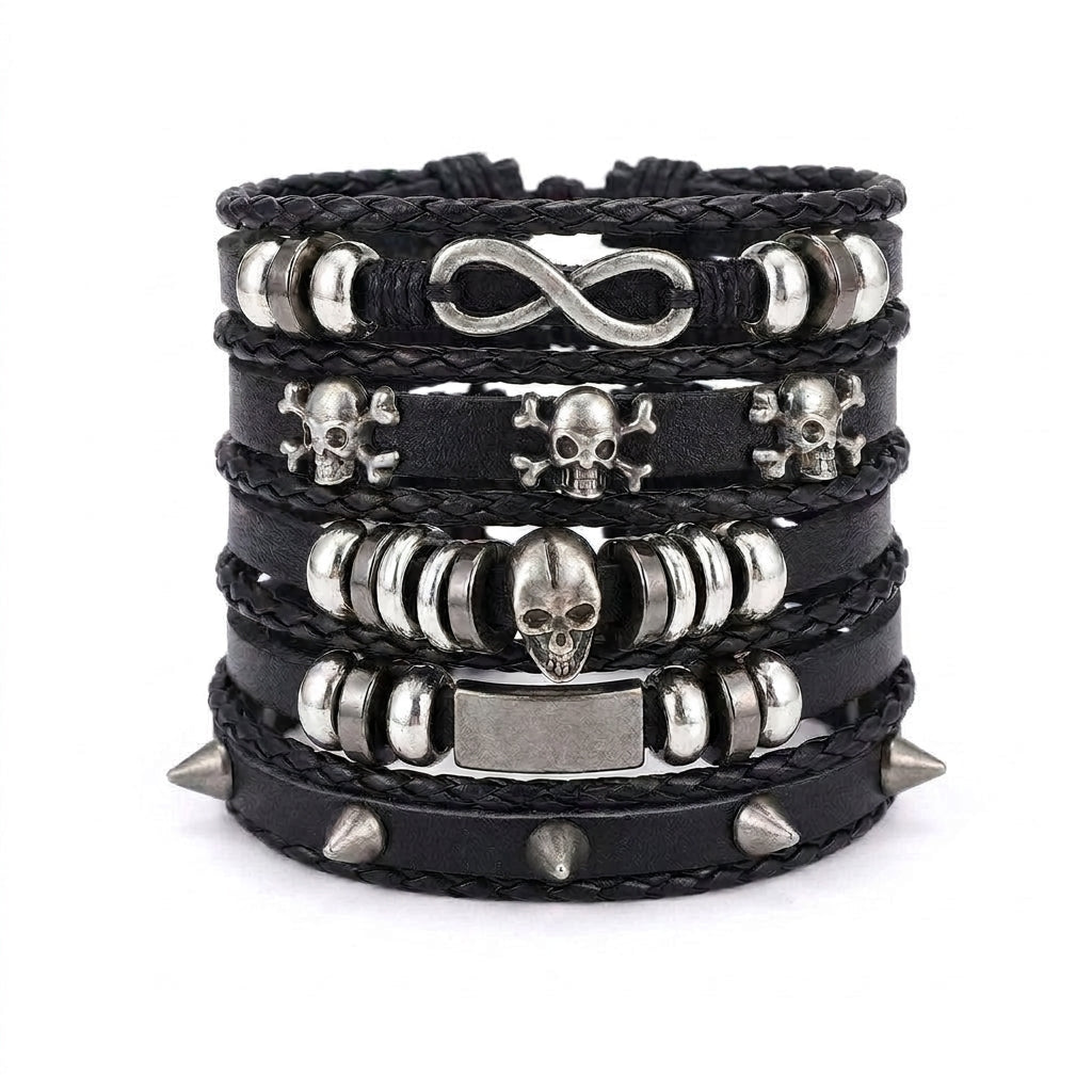 Stainless Steel Biker Ring - Stainless Steel Polishing Crow Skull Comp