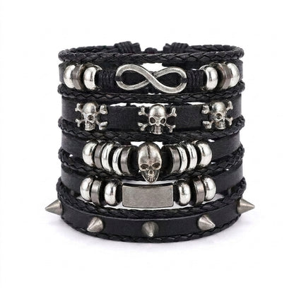 Stainless Steel Biker Ring - Stainless Steel Polishing Crow Skull Comp