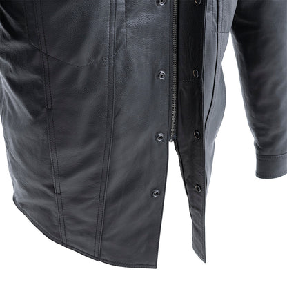 Vigilante Motorcycle Leather Shirt Men's Shirt First Manufacturing Company   