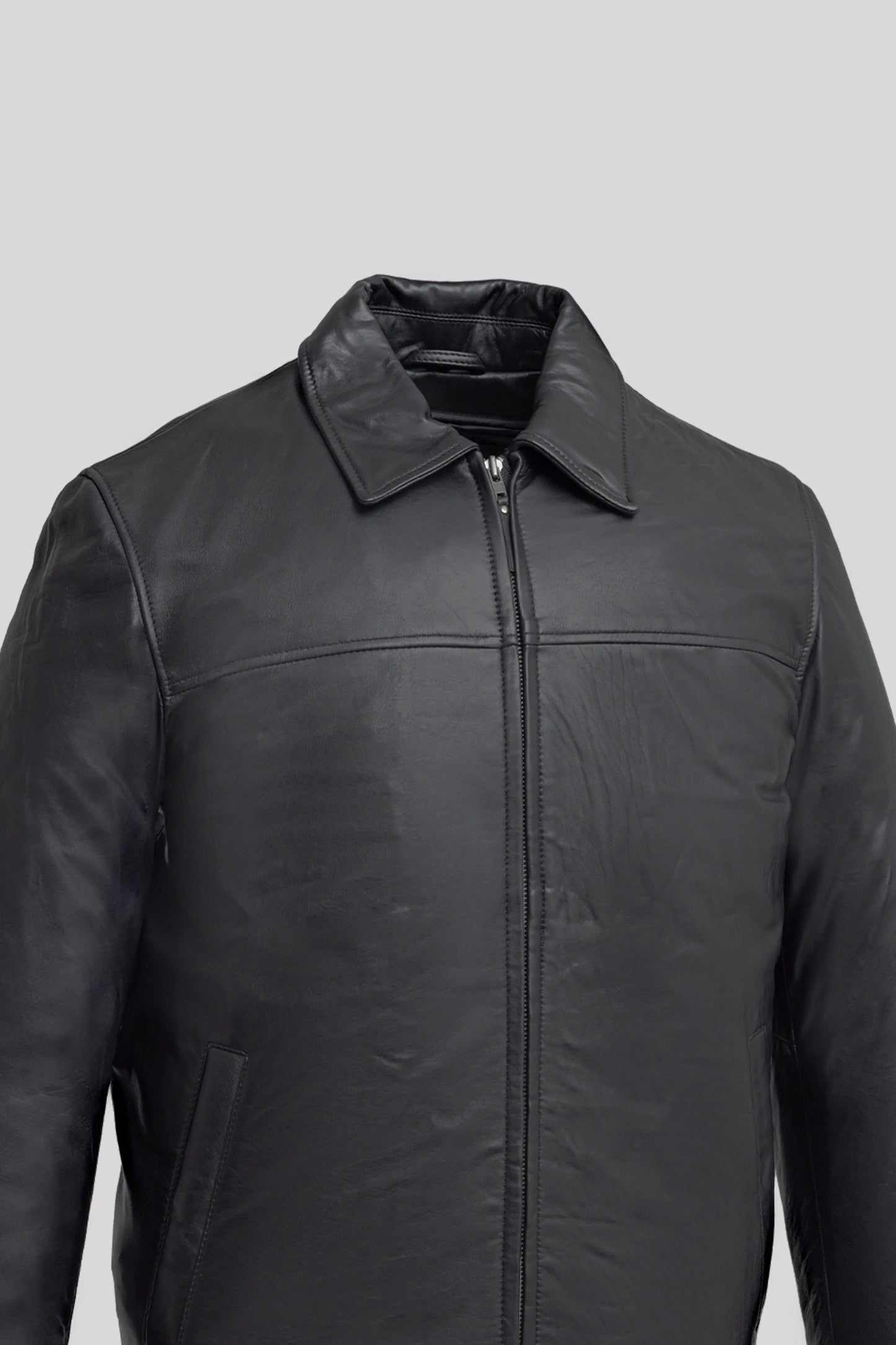 Anderson Men's Cowhide Leather Jacket Men's Fashion Jacket FMCo