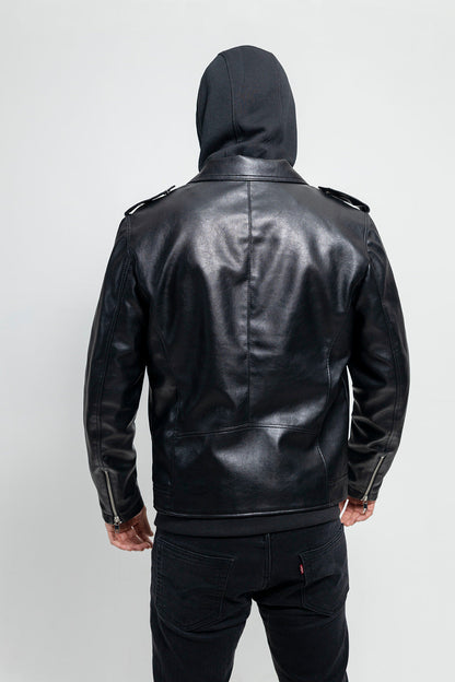 Ralph Men's Vegan Faux Leather Jacket Men's Vegan Faux Leather jacket FMCo   