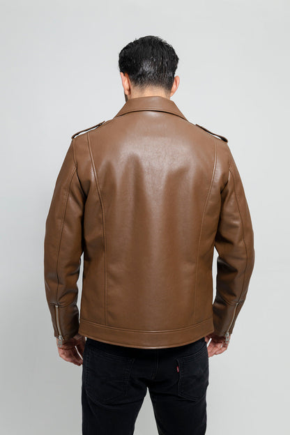 Nash Vegan Faux Leather Jacket Men's Vegan Faux Leather jacket FMCo   