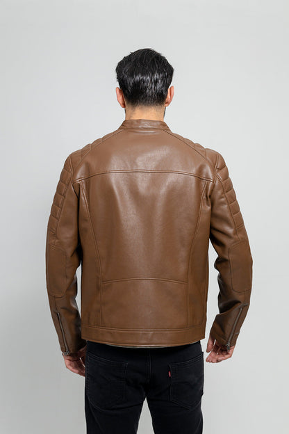 Dustin Men's Vegan Faux Leather Jacket Men's Vegan Faux Leather jacket FMCo   