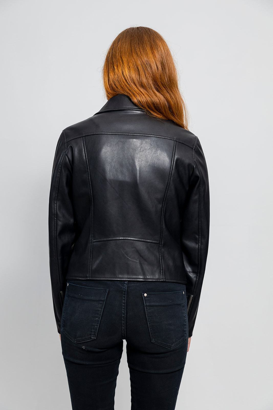 Demi Women's Vegan Faux Leather Jacket Women's Fashion Leather Jacket FMCo   