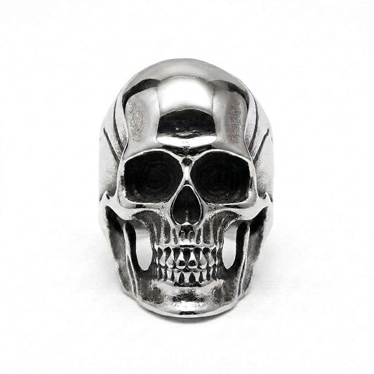 Stainless Steel Biker Ring - Vintage Punk Stainless Steel Skull Rings