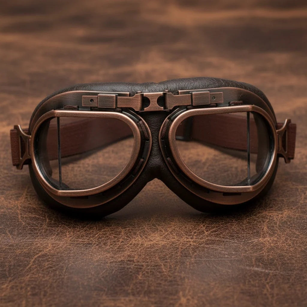 Vintage Aviator Motorcycle Goggles