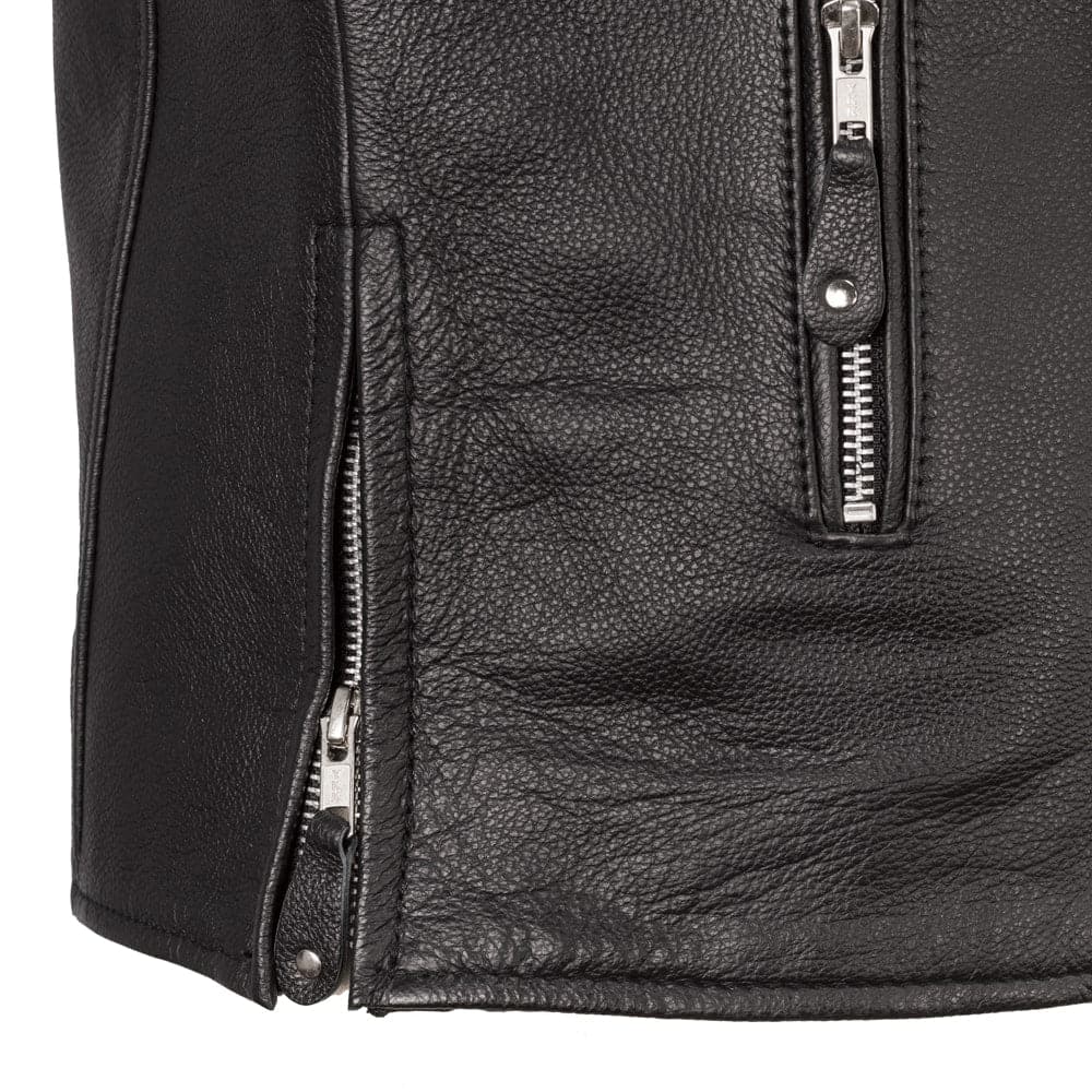Ace Men's Leather Motorcycle Jacket Men's Leather Jacket Jackets