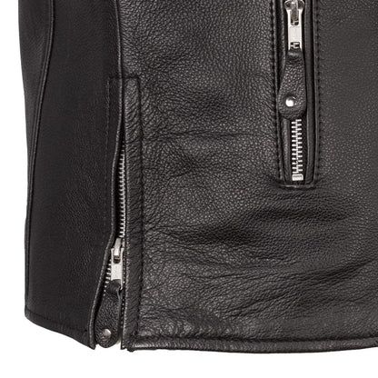 Ace Men's Leather Motorcycle Jacket Men's Leather Jacket Jackets