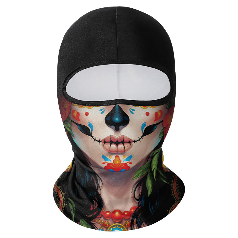 Sugar Skull printed balaclava