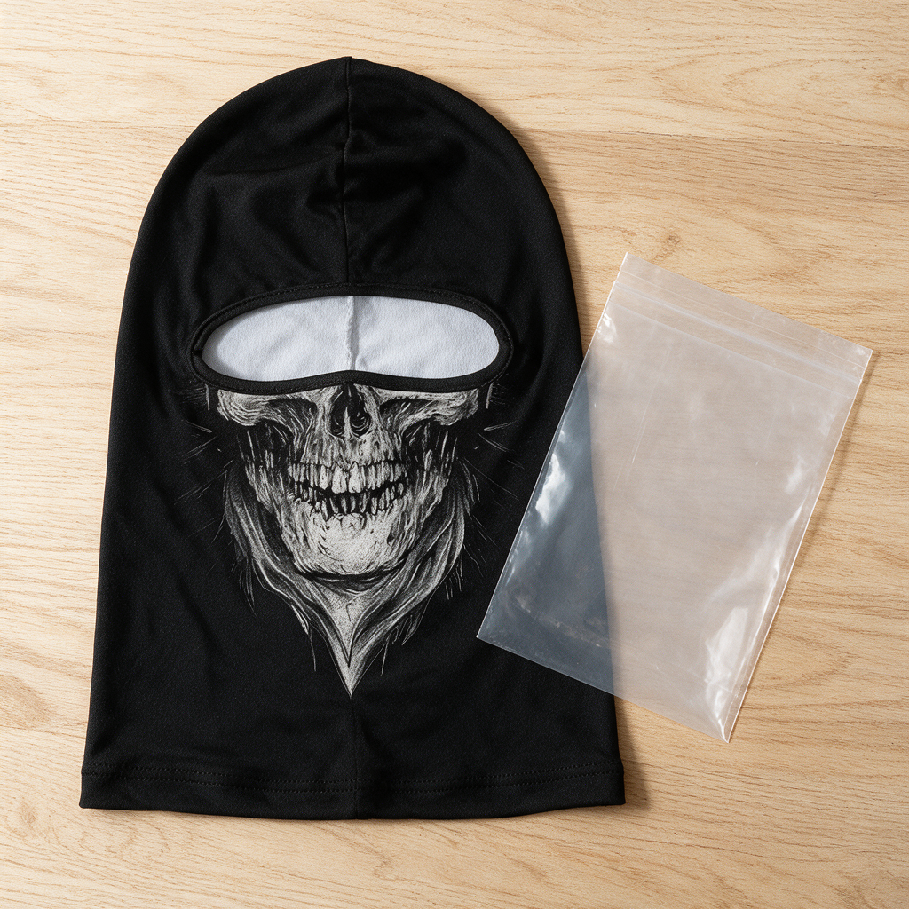 Balaclava laid flat