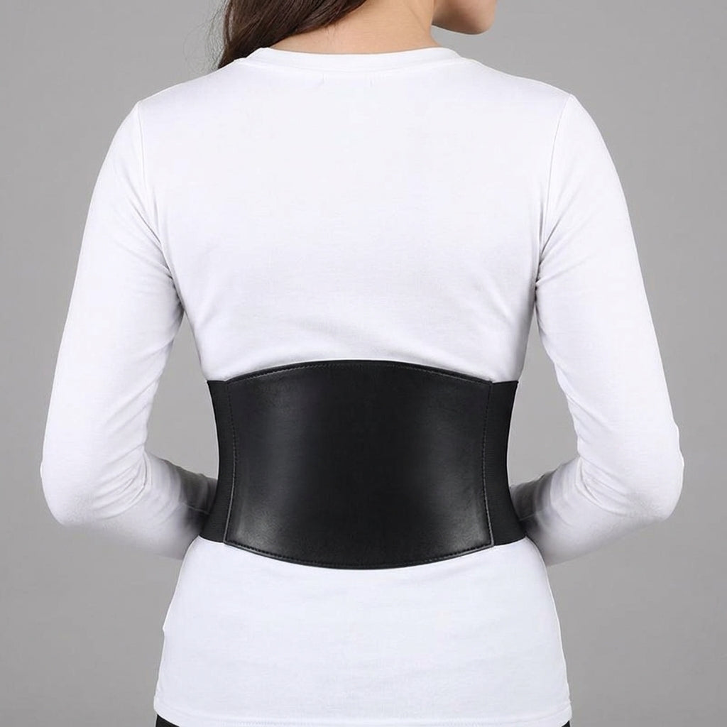 Lace Up Corset Belt — back view