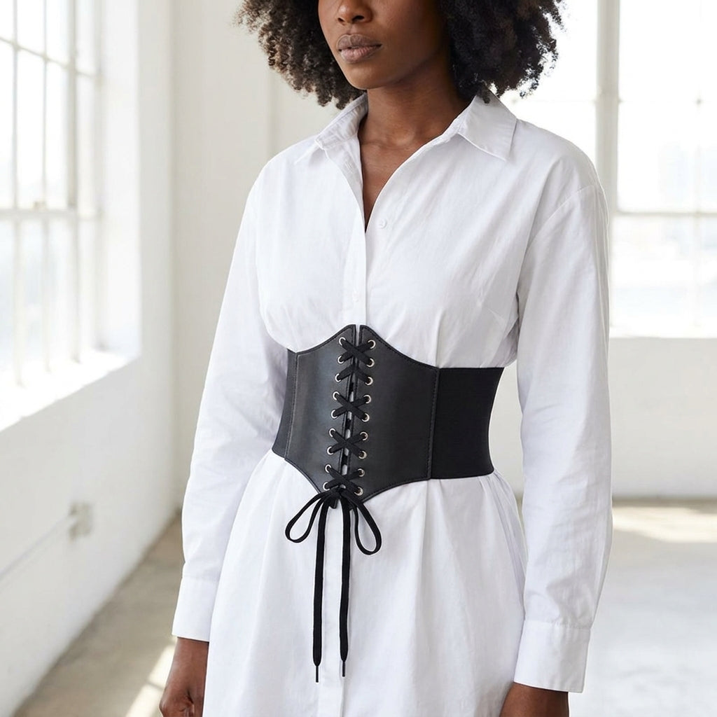 Lace Up Corset Belt — hero