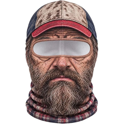 Cap & Beard funny ski mask