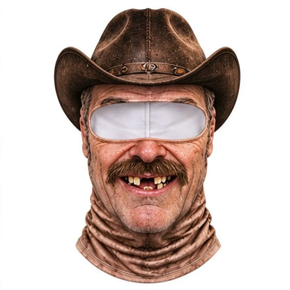 Cowboy funny ski mask