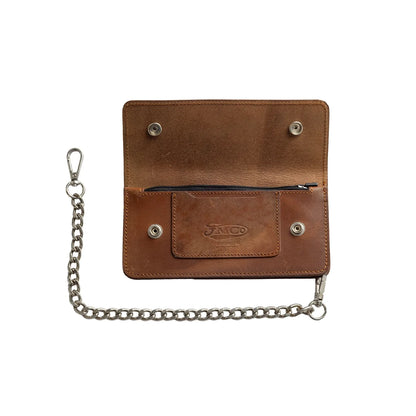 LARGE TRUCKER - Vegetable Tanned Leather Wallet Leather Wallet Accessories