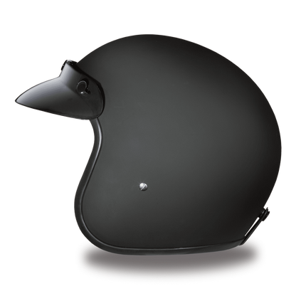 Daytona D.O.T Cruiser dull black open face motorcycle helmet