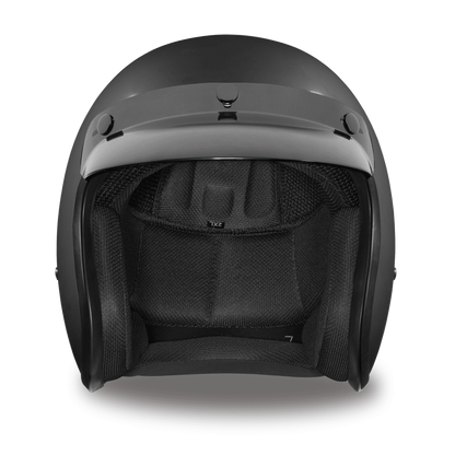 Daytona D.O.T Cruiser dull black open face motorcycle helmet