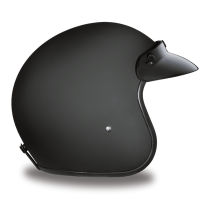 Daytona D.O.T Cruiser dull black open face motorcycle helmet