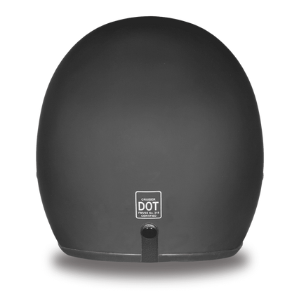 Daytona D.O.T Cruiser dull black open face motorcycle helmet