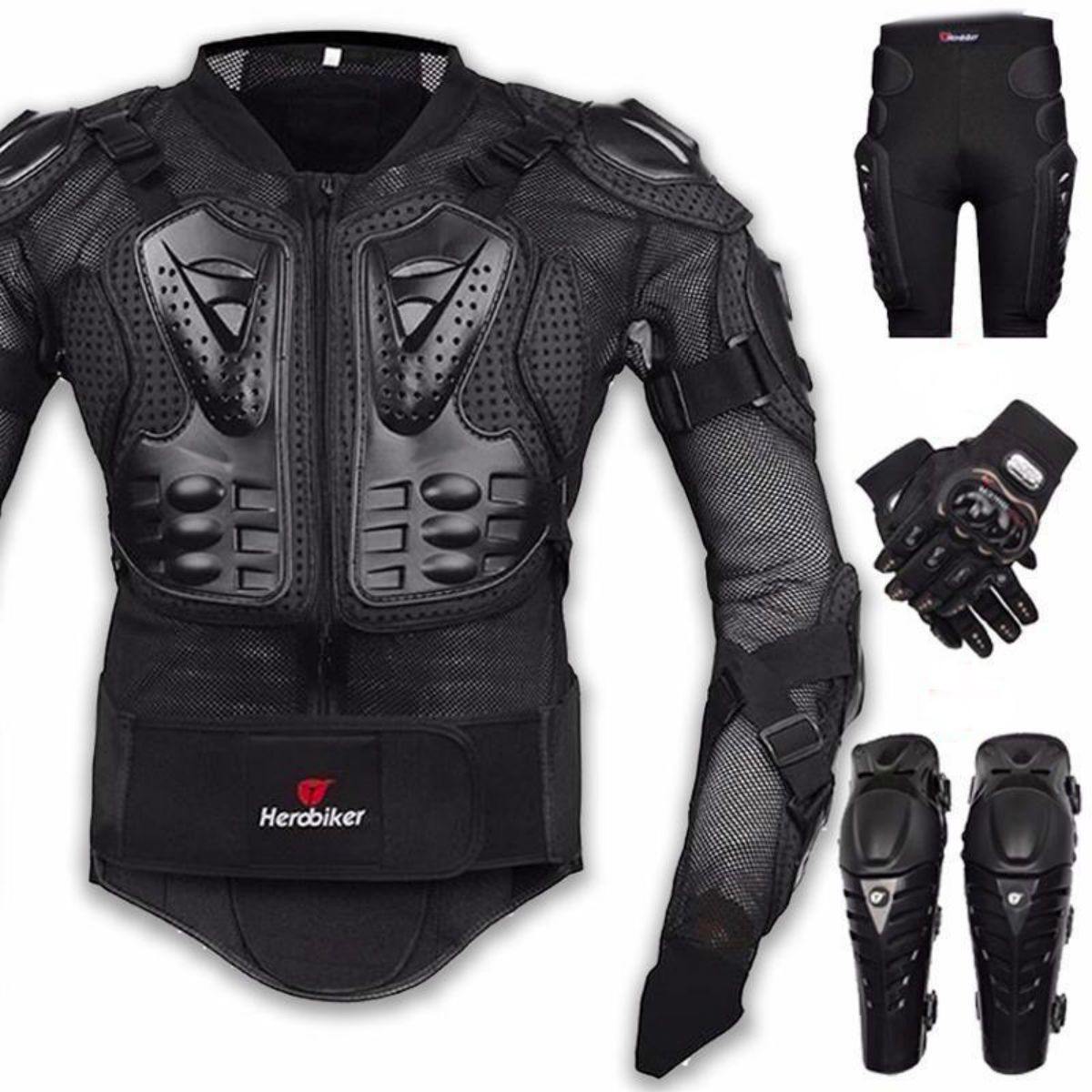 motorcycle full gear set price Cool Motorcycle Body Armor Set, M / Black