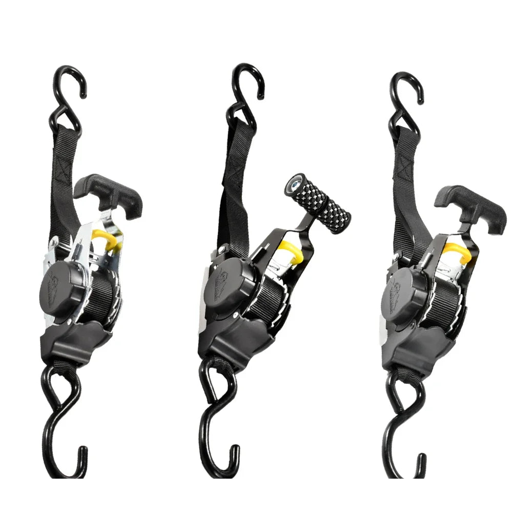 Motorcycle Tie-Down Straps - Cargo Tape with S Hook Heavy Duty Auto Re