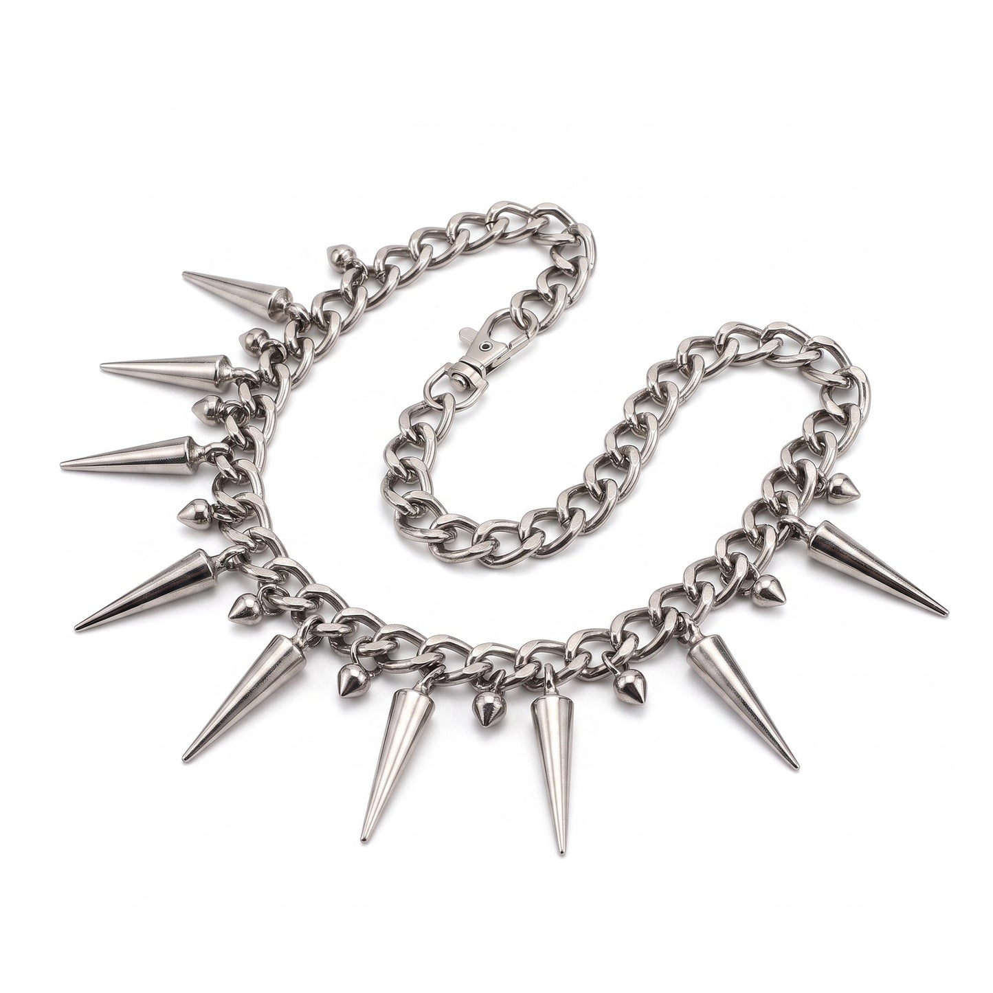 Motorcycle Accessory - Punk Hip Hop Black Gun Plated Rivet Metal Biker