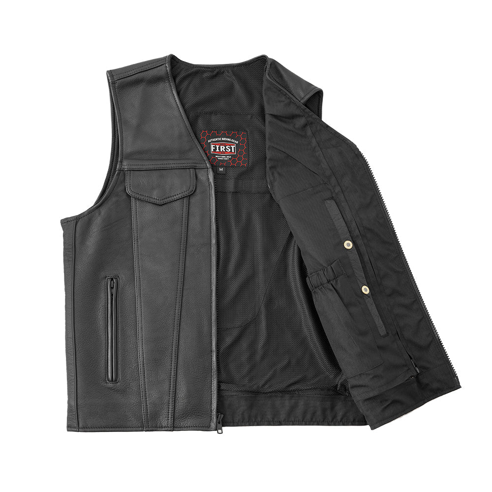 Badlands Men's Motorcycle Leather Vest Men's Leather Vest Vests