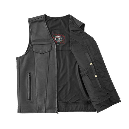 Badlands Men's Motorcycle Leather Vest Men's Leather Vest Vests