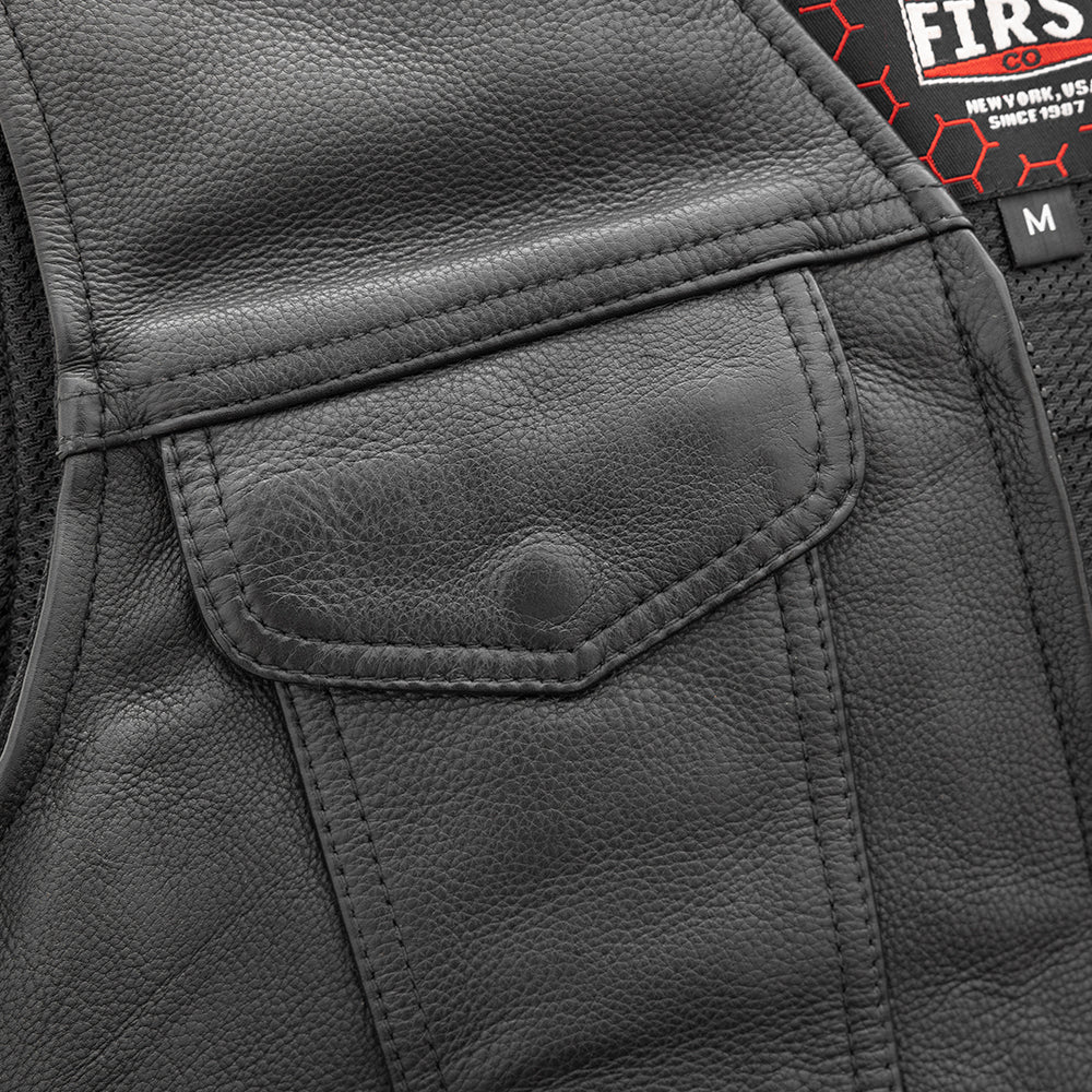 Badlands Men's Motorcycle Leather Vest Men's Leather Vest Vests