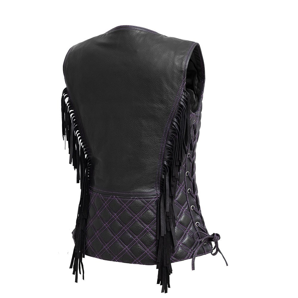 Bandida Women's Motorcycle Leather Vest Women's Leather Vest Vests