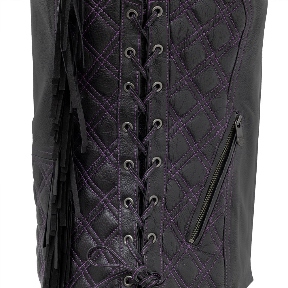 Bandida Women's Motorcycle Leather Vest Women's Leather Vest Vests