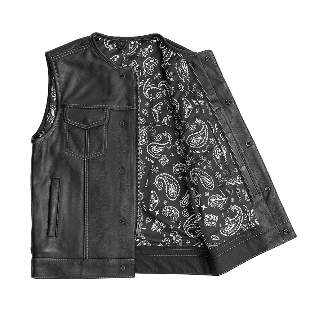 Bandit Men's Leather Motorcycle Vest Men's Leather Vest Vests